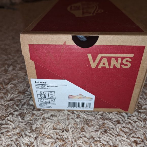 Vans Authentic Rainbow Aura Shift Multi Color Tie Dye Womens Size 6.5 - Picture 6 of 6